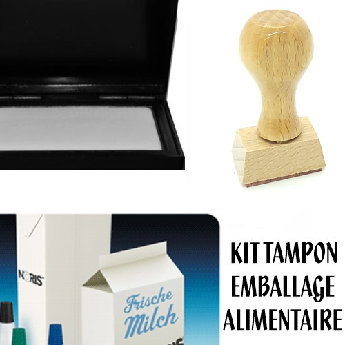 Kit tampon personnalisé emballages alimentaires