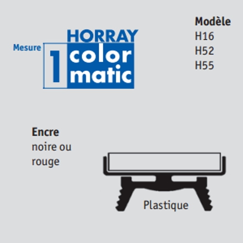 Recharge Horray Colormatic 1 pour H52/H55